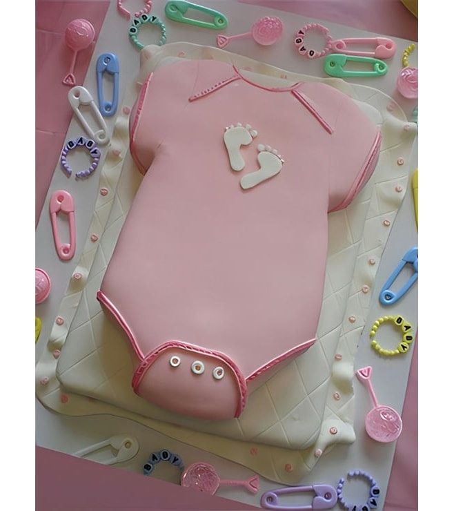 Baby Girls Onesie Cake, Baby