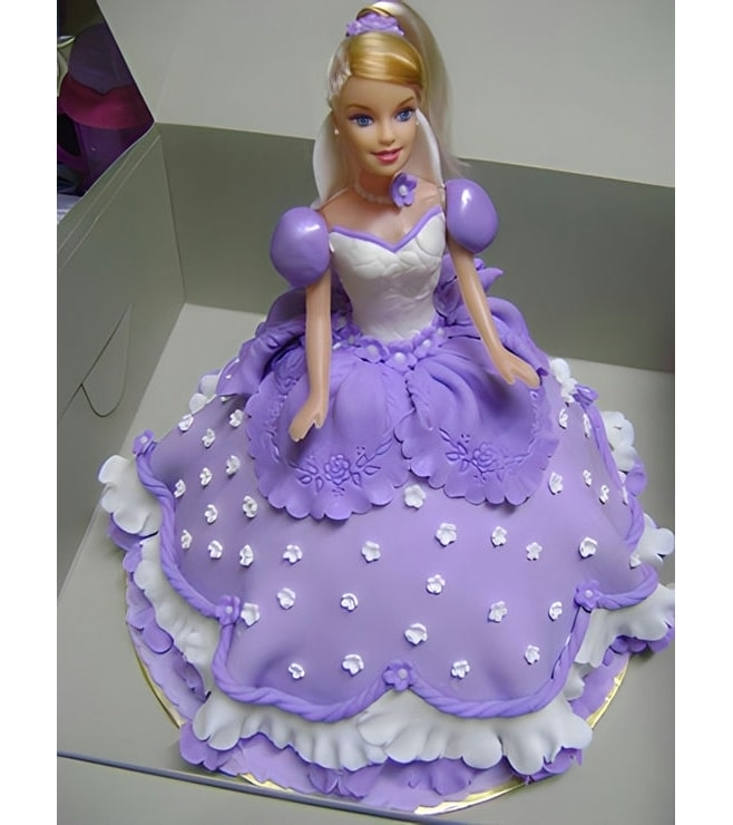 Lavendar Princess Barbie Cake, Barbie Cakes