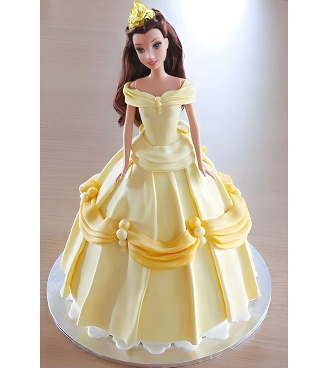 Disney's Belle Barbie Cake