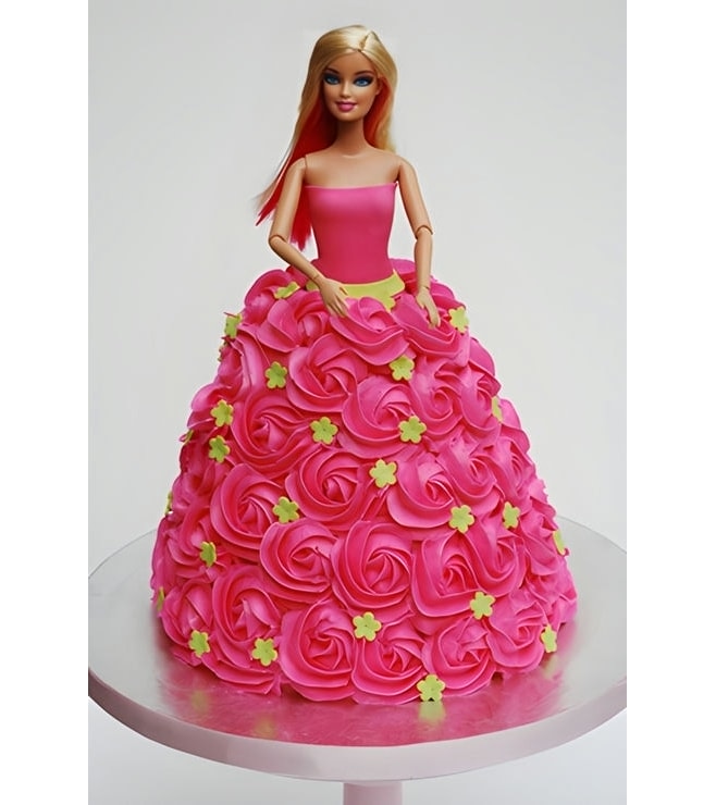 Rosette Queen Barbie Cake, Customized Cakes