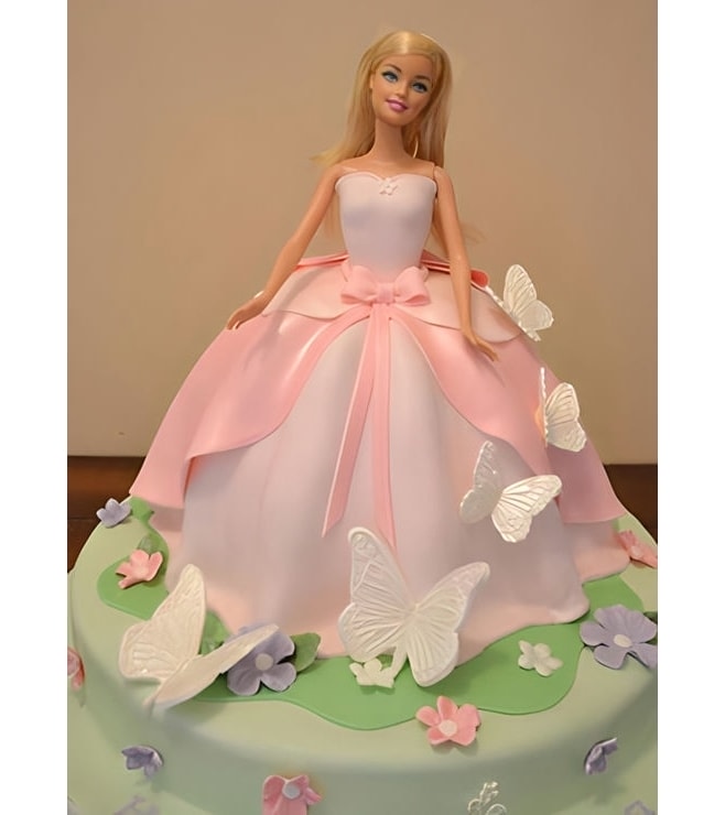 Butterfly Whisperer Barbie Cake, Barbie Cakes