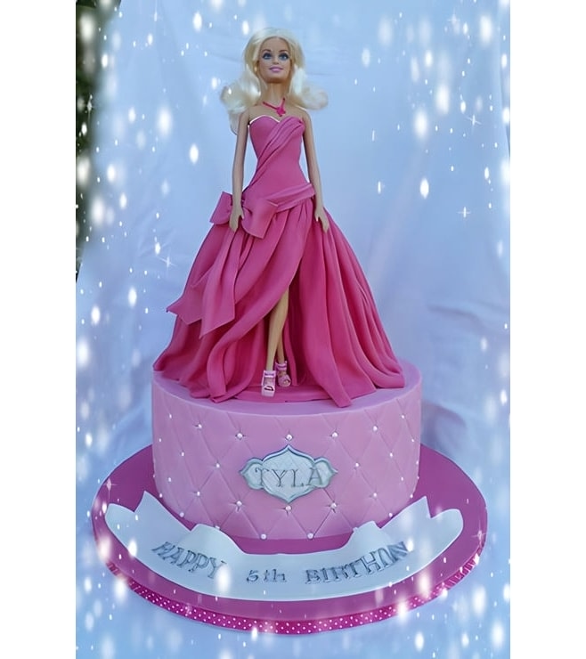 Glamour on the Runway Barbie Cake