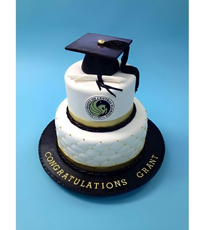 Classic Tiered Graduation Cake, Graduation