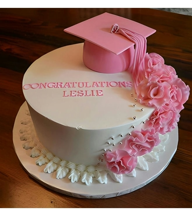 Pretty in Pink Graduation Cake, Graduation Cakes