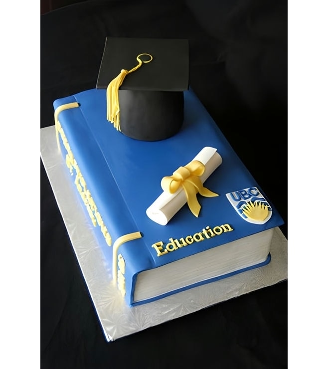Textbook Celebration Graduation Cake