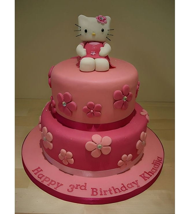 Pretty in Pink Hello Kitty Stack Cake