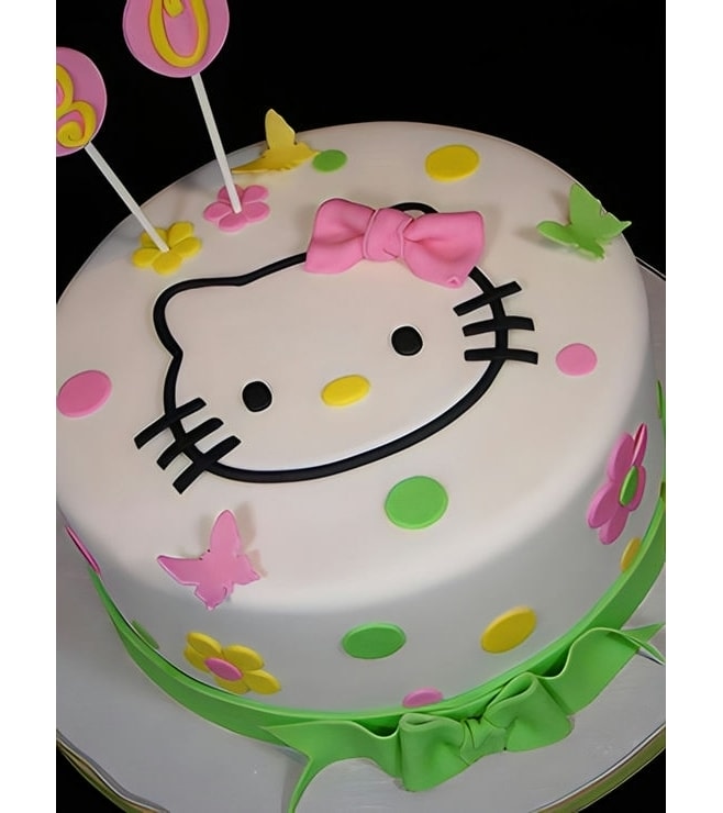 Butterfly Fields Hello Kitty Cake