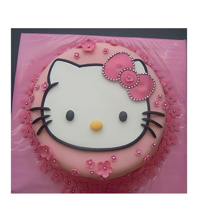 Floral Face Hello Kitty Cake