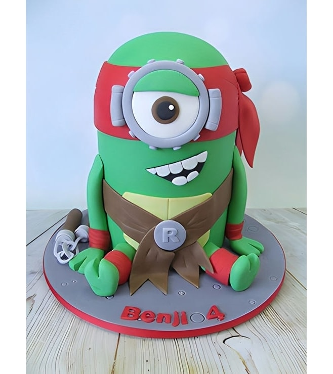 Teenage Mutant Ninja Turtles Minion Mashup Cake, Minion Cakes