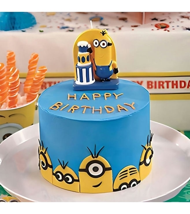 Minion Bash Birthday Cake