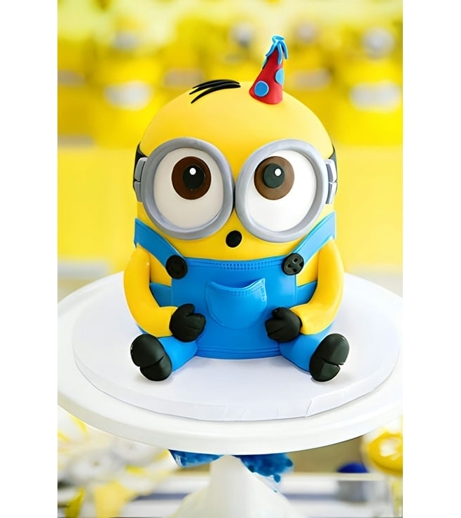 Baby Minion Birthday Cake