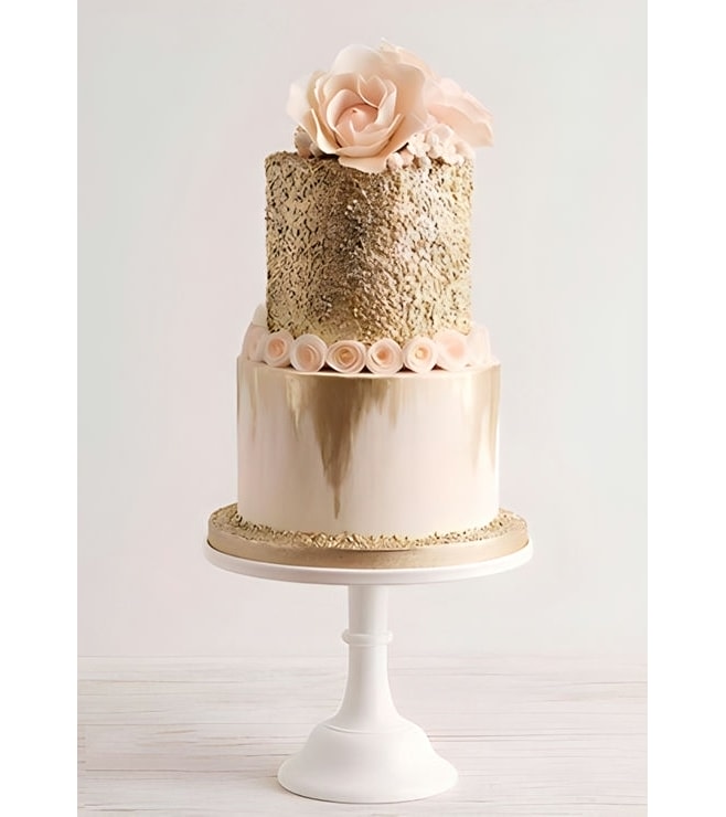 Gold Drip Wedding Cake, Wedding Cakes