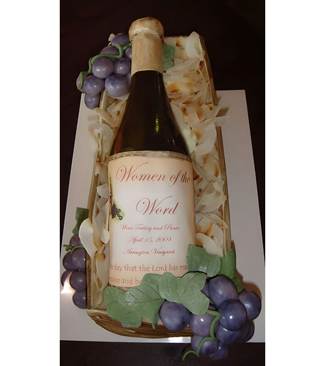 Wine Bottle Spread Cake, Wine Bottle Cakes