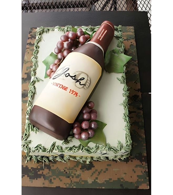 Fine Red Wine Sheet Cake