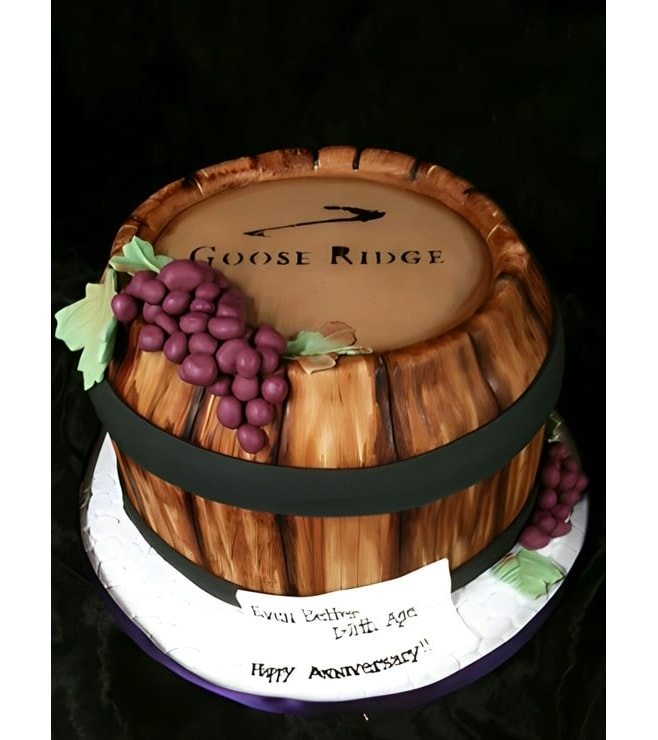 Realistic Wine Barrel Cake