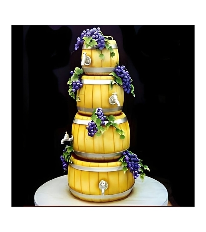 Wine Barrel Stack Cake