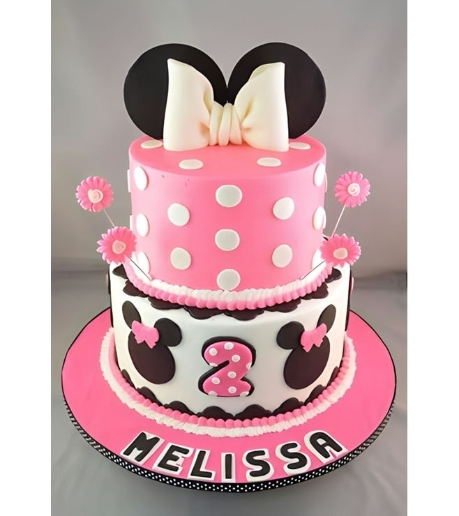 Pink Blossom Minnie Mouse Cake