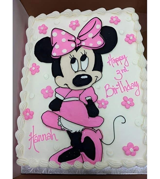 Classic Minnie Mouse Sheet Cake, Minnie Mouse Cakes