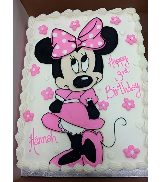 Classic Minnie Mouse Sheet Cake