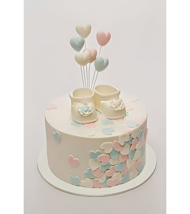 Little Booties Baby Shower Cake