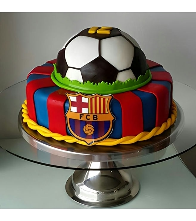 FC Barcelona Emblem Cake, Football Cakes