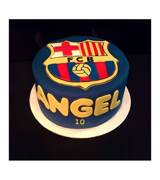 Messi FC Barcelona Cake