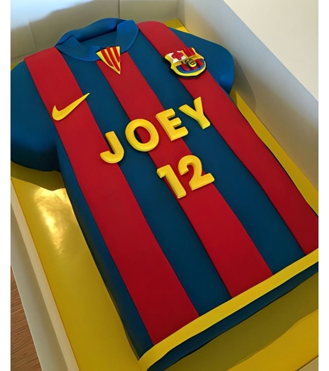FC Barcelona Jersey Cake, Football Cakes