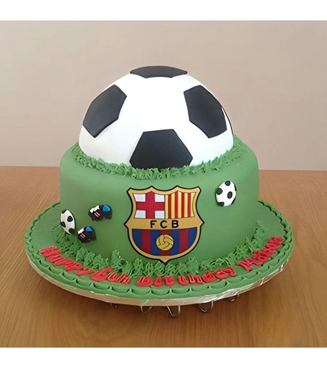 FC Barcelona Emblem and Ball Cake, Boy