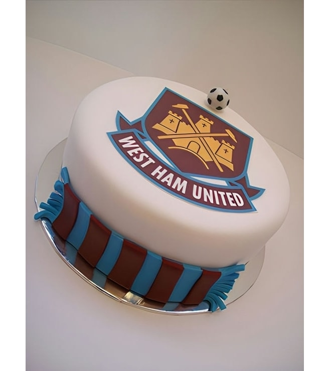 West Ham United Stripe Cake, Football Cakes