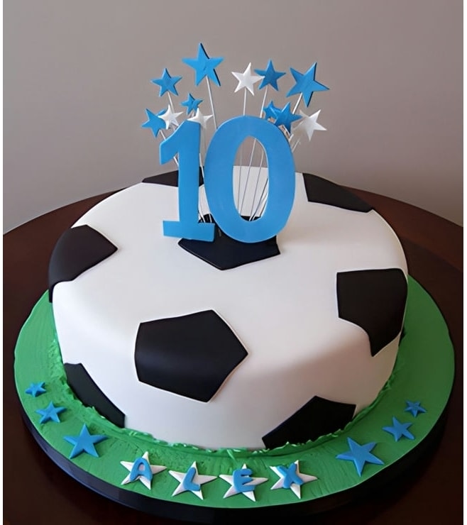 Football/Soccer Ball Cylinder Cake