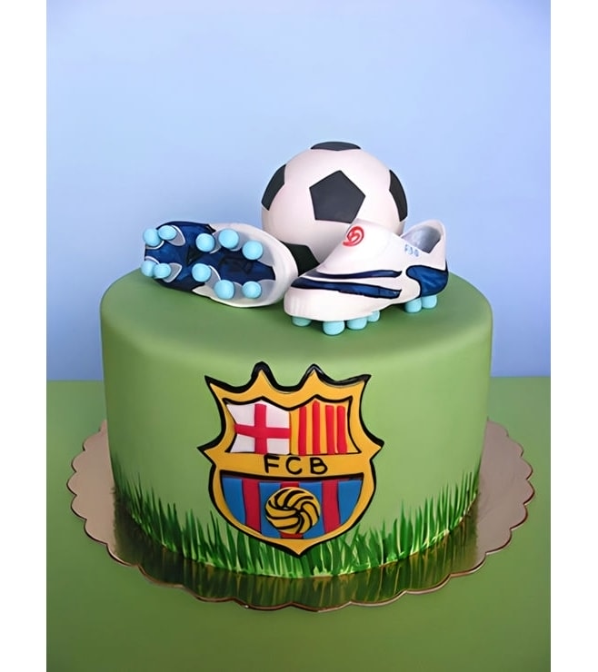 FC Barcelona Birthday Cake, Football Cakes
