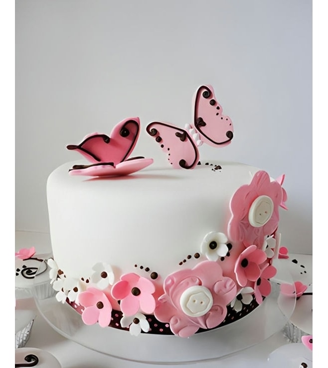Butterfly Fields Birthday Cake, Cakes For Girls