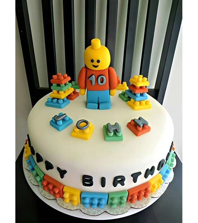 Lego Bright and Vibrant Birthday cake, Lego Cakes