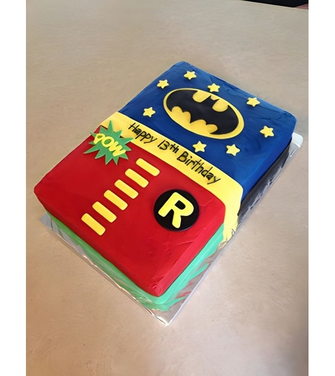 The Dynamic Duo Sheet Cake