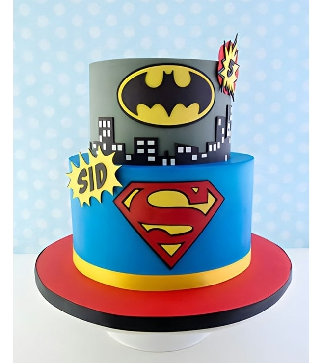 Batman vs Superman Tiered Cake, Boy