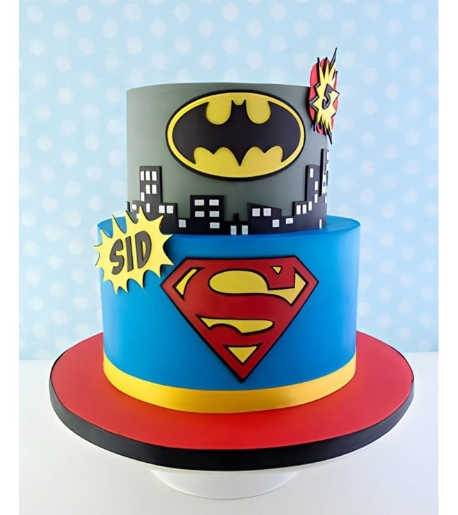 Batman vs Superman Tiered Cake, Batman Cakes