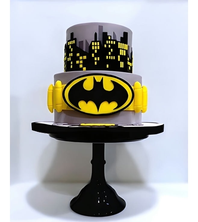 Gotham City Utility Belt Cake
