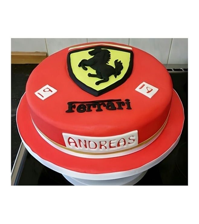 Ferrari Logo Cake, Ferrari Cakes