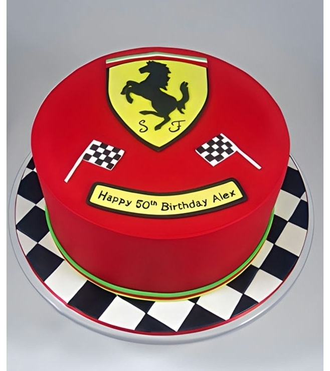Ferrari Finishing Line Cake, Ferrari Cakes