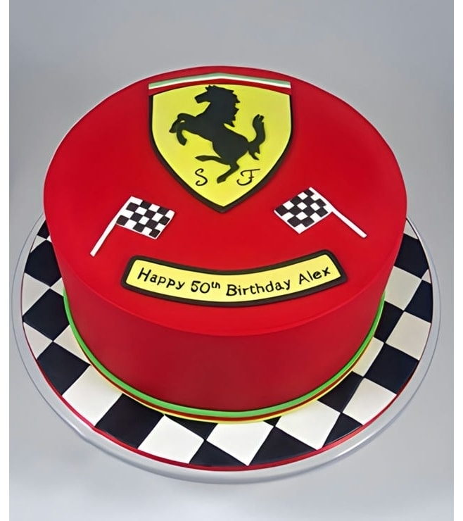 Ferrari Finishing Line Cake