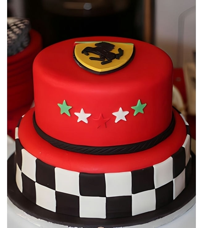 Ferrari Tiered Cake, Ferrari Cakes