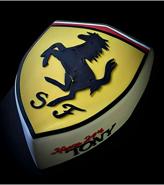 Ferrari Insignia Shield Cake, Ferrari Cakes