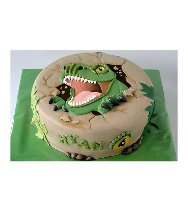 Surprise Raptor Cake, Dinosaur Cakes
