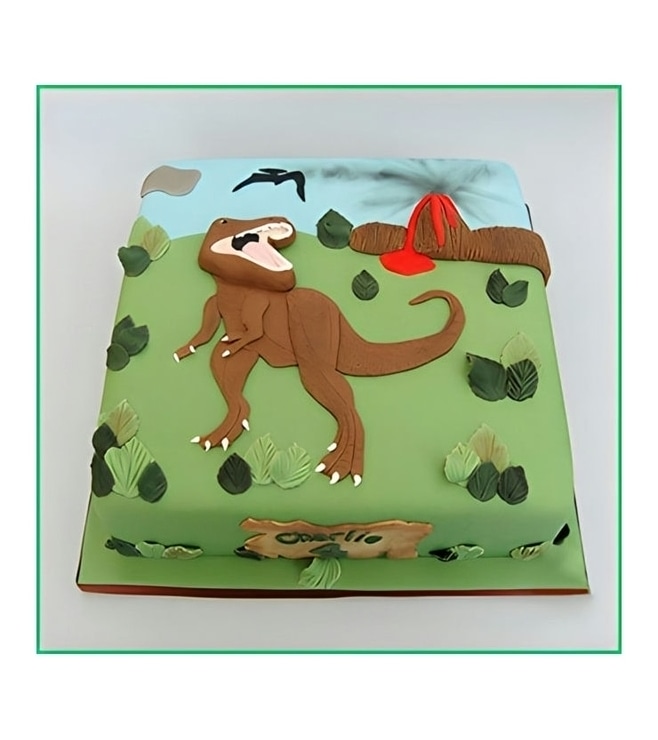 Jurassic Era Sheet Cake, Dinosaur Cakes