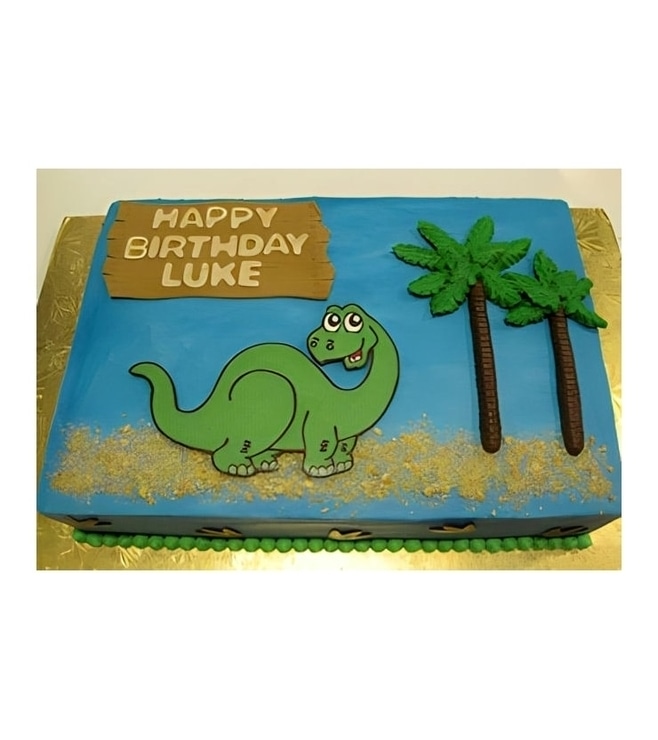 Simple Dinosaur Art Cake, Dinosaur Cakes