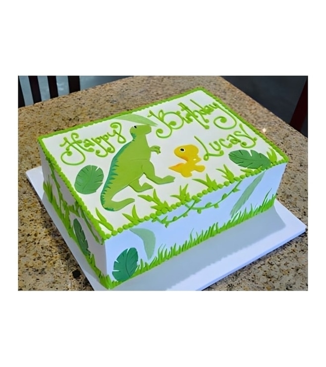 Friendly Green Dinosaur cake, Dinosaur Cakes