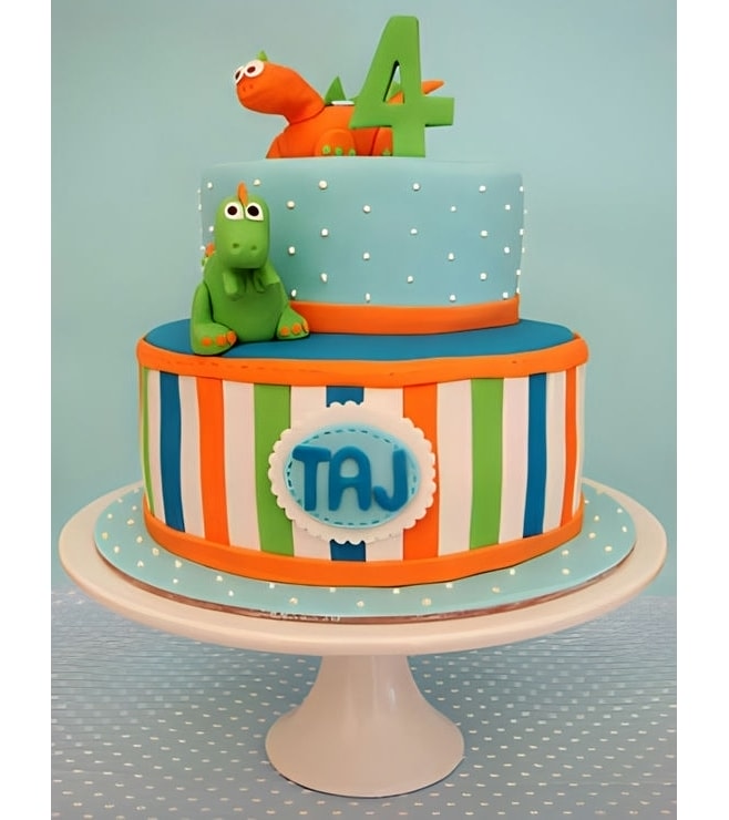 Dinosaur Tiered Cake, Dinosaur Cakes