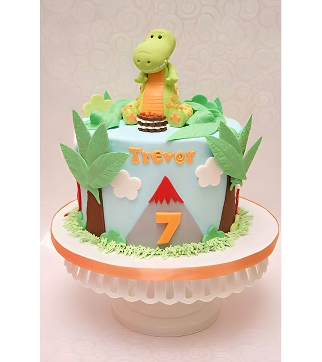 Baby T-Rex Birthday Cake, Boy