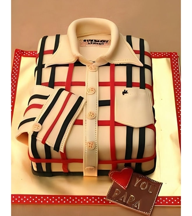 Burberry Shirt Cake, Designer Cakes