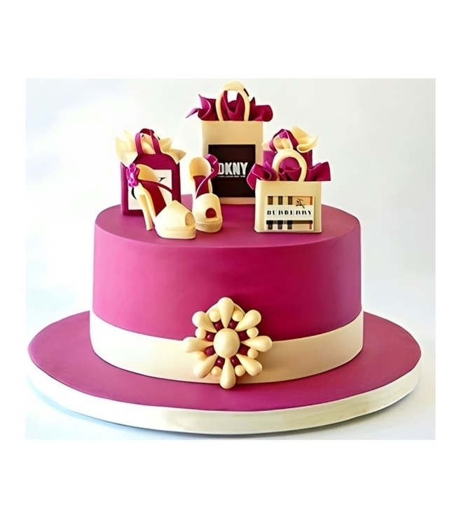 Pink Shopaholics Cake, Designer Cakes